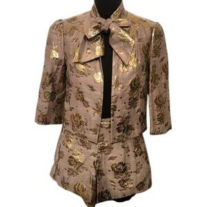 Juicy Couture Silk Blend 2-Piece Set – Cropped Jacket & Shorts - Size 6